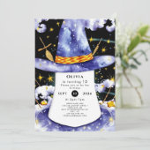 子供の簡単な魔法のウィザード誕生日 招待状 (スタンド正面)