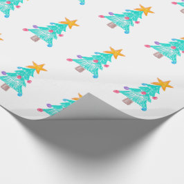 子供の絵で作るクリスマス ラッピングペーパー