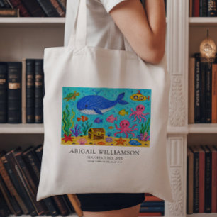 子供の絵を美術館風グッズに トートバッグ