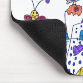 子供の絵 , かわいいカラフルなお城 マウスパッド (コーナー)