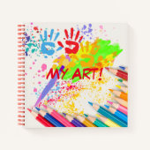 子供の絵 描画パッド ノートブック (正面)