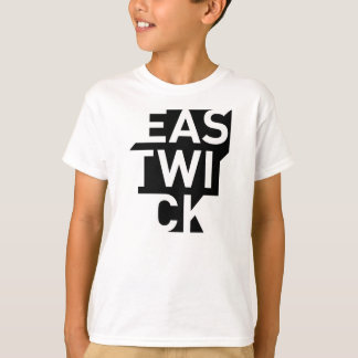 子供の緑黒いロゴのティー Tシャツ