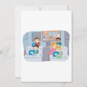 子供の縫物教室 楽しい工作と学習 招待状 (正面)