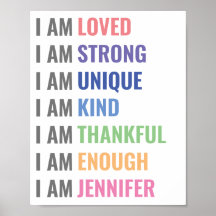 子供の肯定フレーズウォールアート