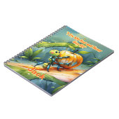 子供の肯定フレーズ: "ベストを尽くし、決して諦めない" ノートブック (左側)