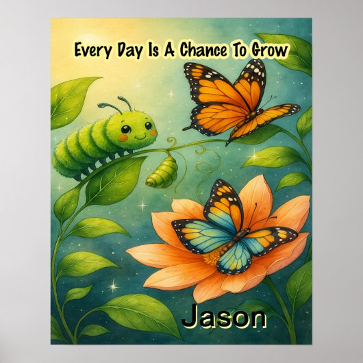 子供の肯定:毎日が成長のチャンス ポスター (正面)
