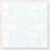 子供の背景 ガラスコースター (裏面)