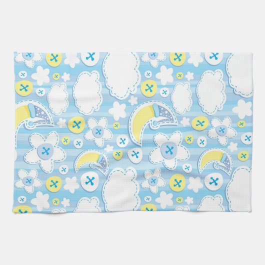 子供の背景 キッチンタオル (横)