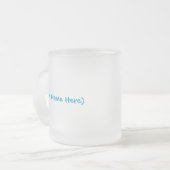 子供の腫瘍の基礎ガラスのマグ フロストグラスマグカップ (正面左)