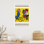 子供の自転車 - マッチボックス プリント - 美観壁画 (キッチン)
