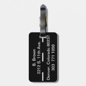 子供の荷物パーソナライズされたタグ動物と車 ラゲッジタグ (裏面縦)