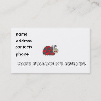 子供の虫のプロフィールカード… 名刺