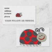 子供の虫のプロフィールカード… 名刺 (正面/裏面)