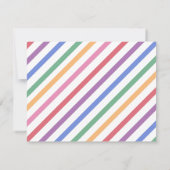 子供の虹のサンキューカード- 10のセット ノートカード (裏面)