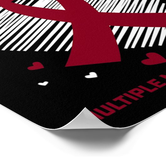 子供の血液がんの支援おばあちゃん多発性骨髄腫 ポスター (角)