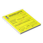 子供の行動引用メモ帳 ノートパッド (アングル)