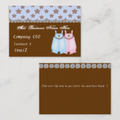 子供の衣服のブティックのシックな名刺 名刺 (正面/裏面)