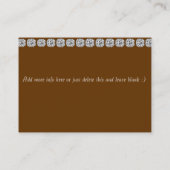 子供の衣服のブティックのシックな名刺 名刺 (裏面)