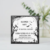 子供の衣装パーティーハロウィーンの招待 招待状 (スタンド正面)