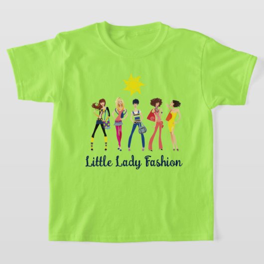 子供の表現コレクション: 女の子 Tシャツ (レイダウン)
