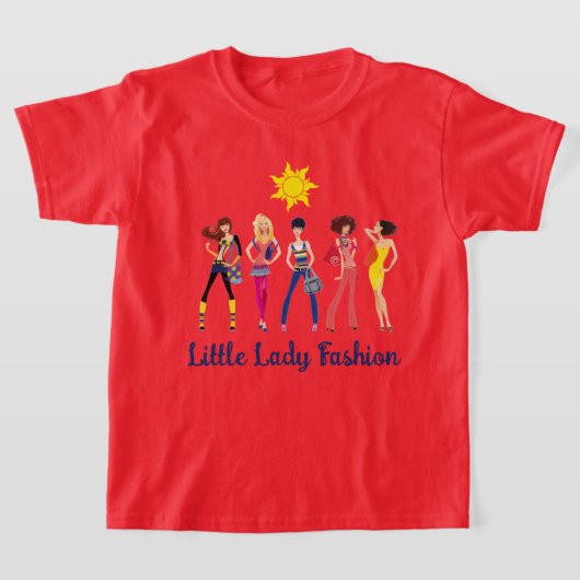 子供の表現コレクション: 女の子 Tシャツ (レイダウン)