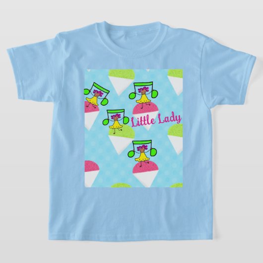 子供の表現コレクション: 女の子 Tシャツ (レイダウン)