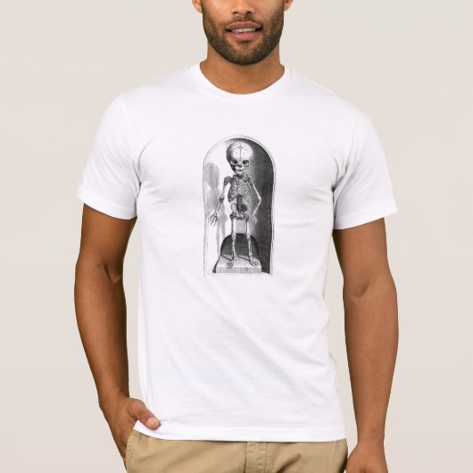 子供の解剖学的骨格の前後 Tシャツ (正面)