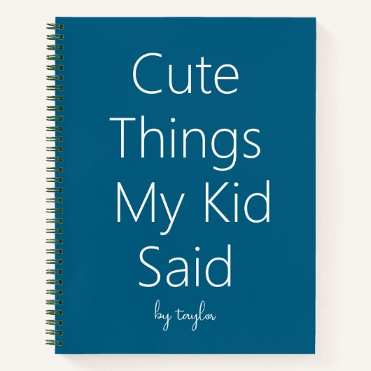 子供の言ったかわいいこと ノートブック (正面)