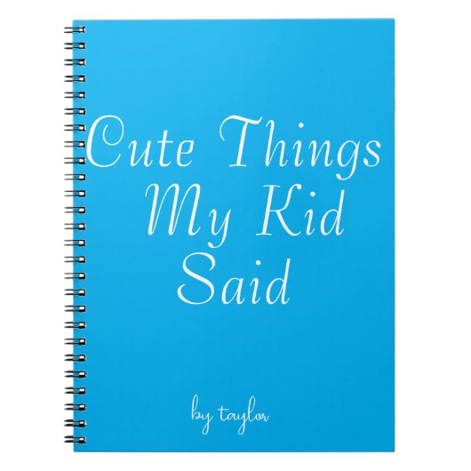 子供の言ったかわいいこと ノートブック (正面)