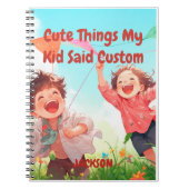子供の言葉をオリジナルで作成 ノートブック (正面)