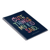 子供の言葉を記録するノートブック 可愛いもの ノートブック (右側)