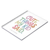 子供の言葉コレクション ノートブック (左側)