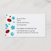 子供の託児所の名刺 名刺 (裏面)