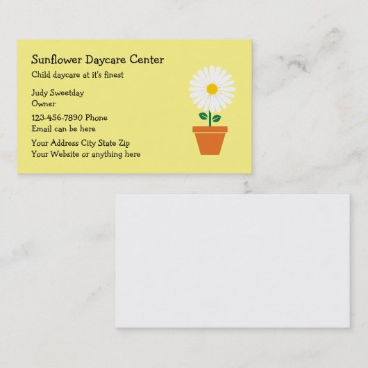 子供の託児所 名刺 (正面/裏面)