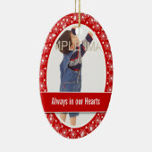 子供の記念の写真は個人化なります セラミックオーナメント (右)