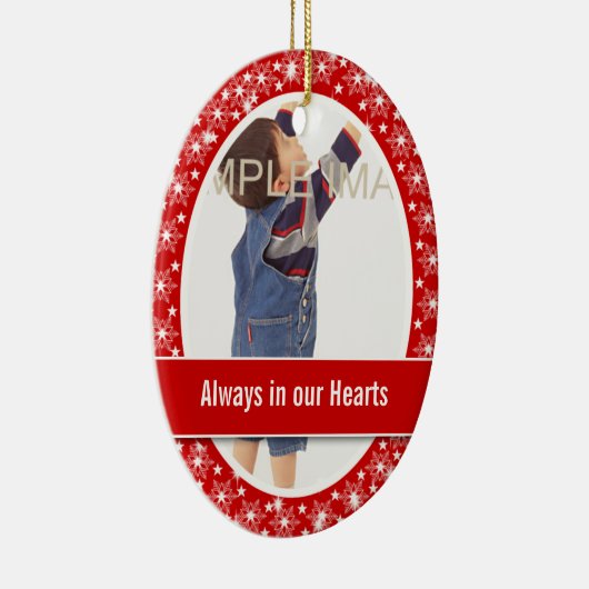 子供の記念の写真は個人化なります セラミックオーナメント (右)