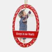 子供の記念の写真は個人化なります セラミックオーナメント (左)