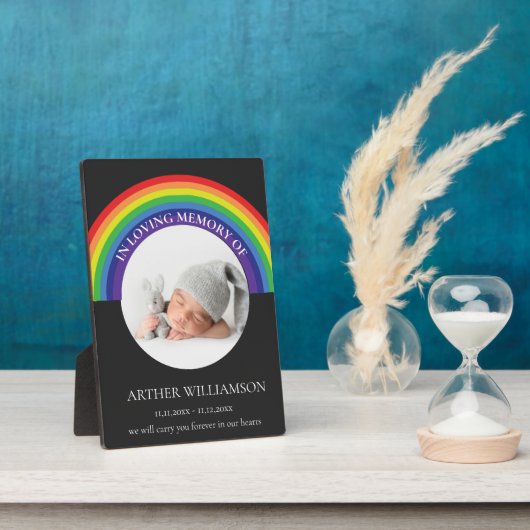 子供の記念写真を愛する記憶に フォトプラーク (側面)