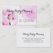 子供の誕生会のプランナーの名刺 名刺 (正面/裏面)