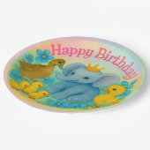 子供の誕生日おめでとう紙皿 ペーパープレート (アングル)