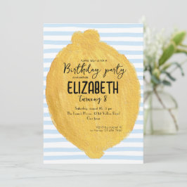 子供の誕生日におすすめのレモン パーティー招待状 招待状