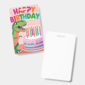 子供の誕生日におめでとうバッジ バッジ (正面&裏面)