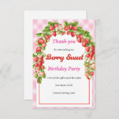 子供の誕生日にお菓子をありがとうカード サンキューカード (正面/裏面)