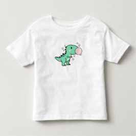 子供の誕生日にぴったり!泡を吹くかわいいティラノサウルス トドラーTシャツ