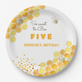 子供の誕生日に「Bee」で甘く ペーパープレート (正面)