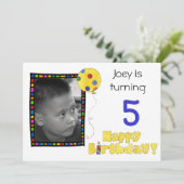 子供の誕生日のパーティの招待状 招待状 (スタンド正面)