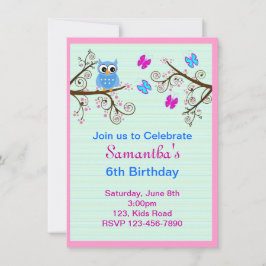 子供の誕生日のパーティの招待状 招待状