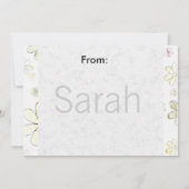 子供の誕生日のパーティーのサンキューカード 招待状 (裏面)