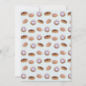 子供の誕生日の招待状（ドーナツとバニー） 招待状 (裏面)