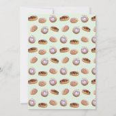 子供の誕生日の招待状（ドーナツとバニー） 招待状 (裏面)